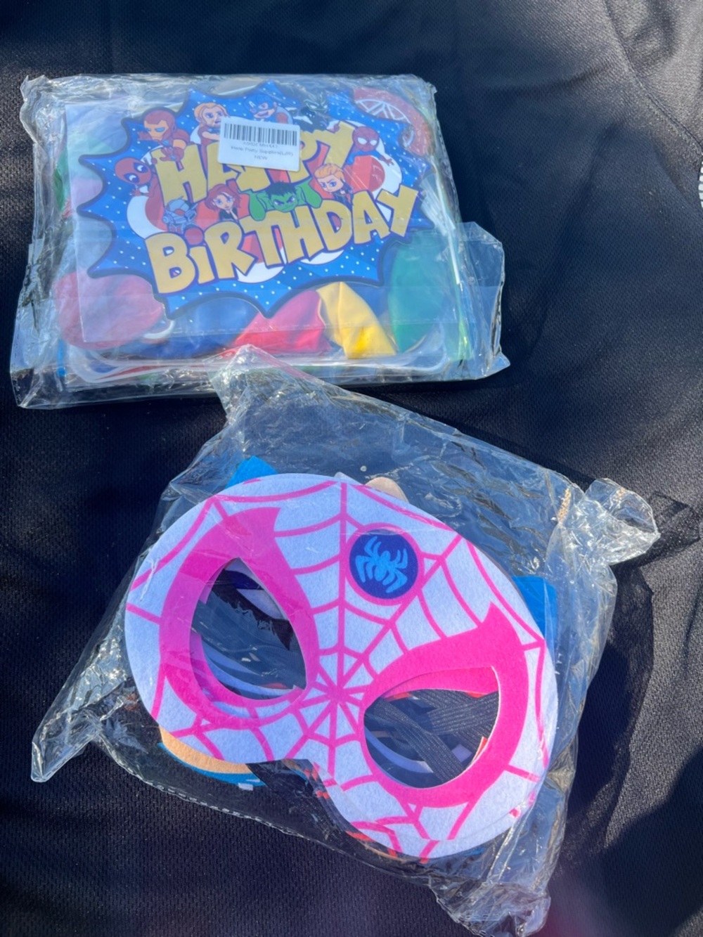 Party Time Spider Mask - Pink Birthday Eye Mask